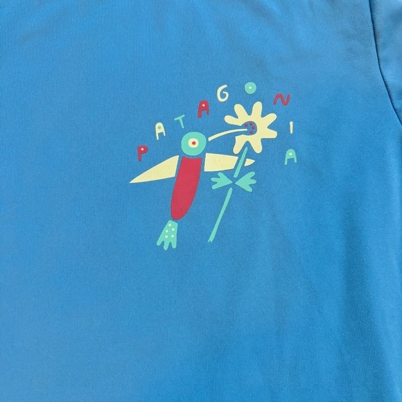 Patagonia Kids Blue Capilene Silkweight T-Shirt - size S - Picture 2 of 6